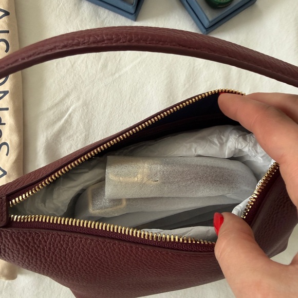 BRAND NEW Small Soft Hobo Maison de Sabre Bag with 2 Charms! - Picture 11 of 13